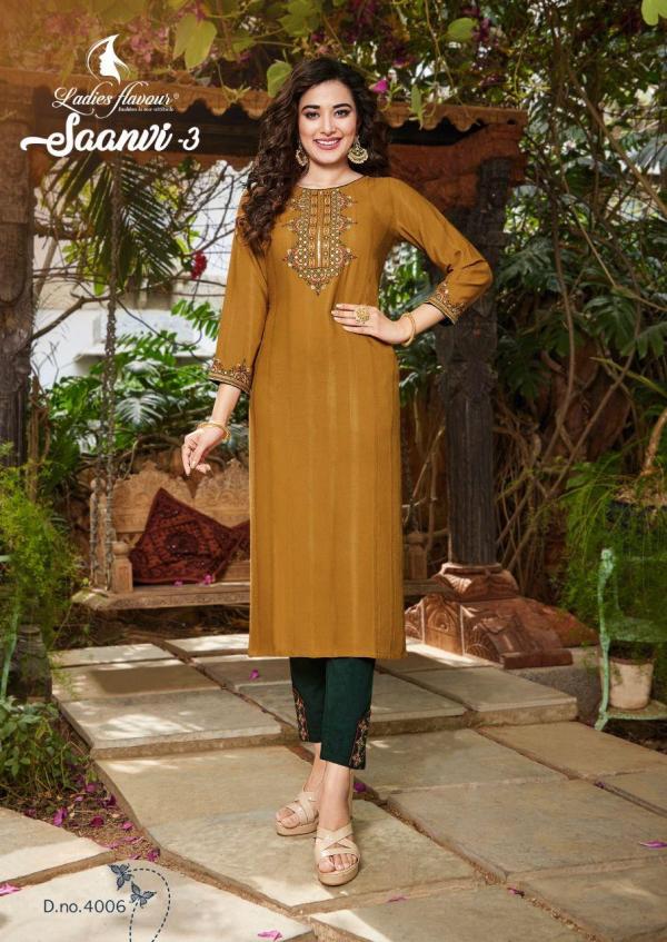 LF Saanvi 3 Designer Embroidery Festive Kurti With Bottom